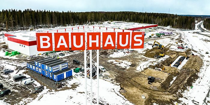 Two strong neighbours for BAUHAUS in RED’s project in Umeå